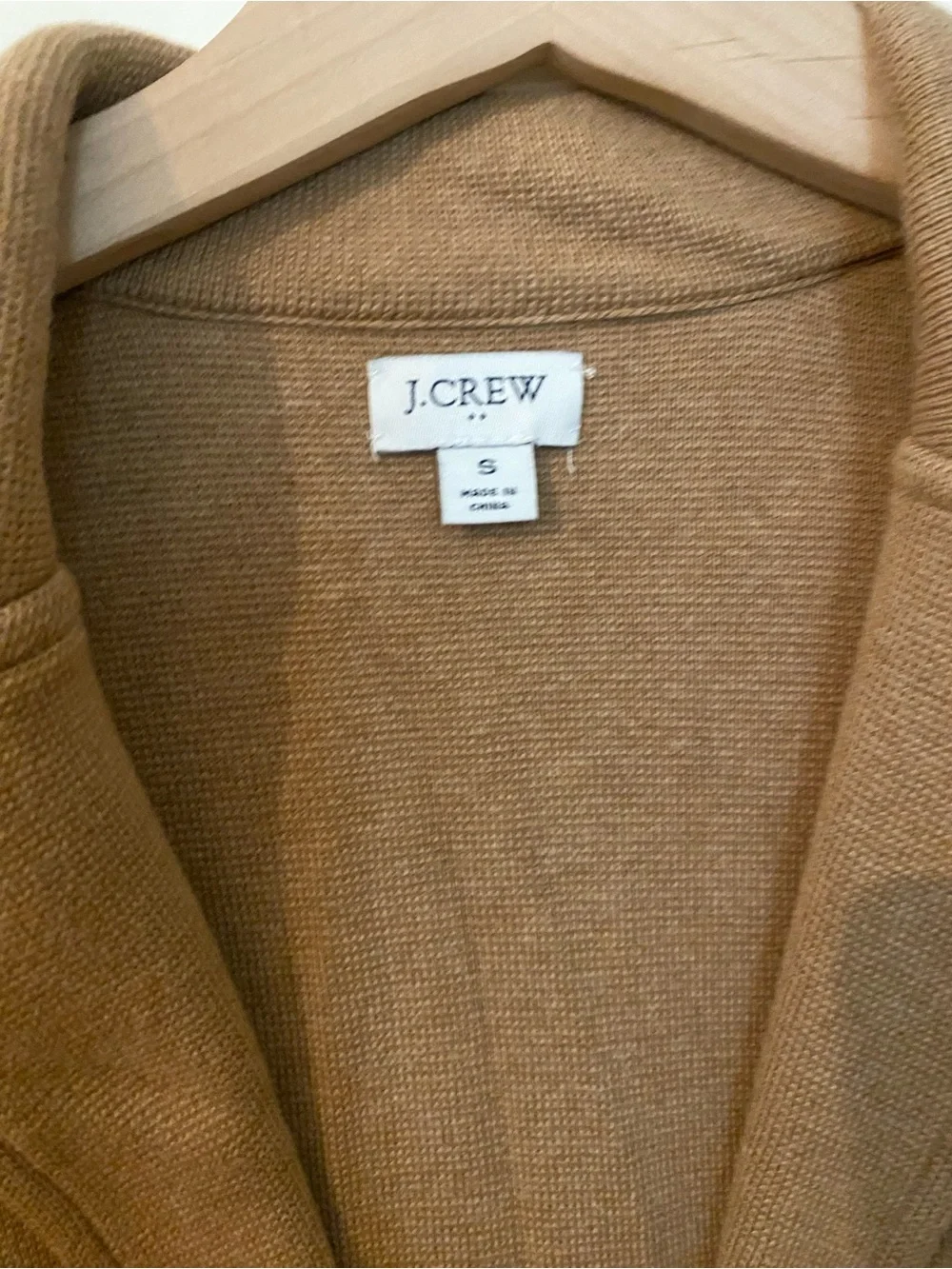 J. Crew Women's Camel-Tan Single-Button sweater Blazer